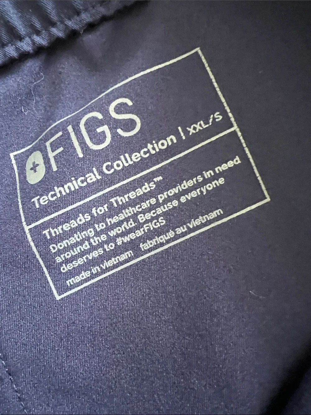EUC FIGS Men's Cairo Cargo Scrub Pants Navy Size XXL/S